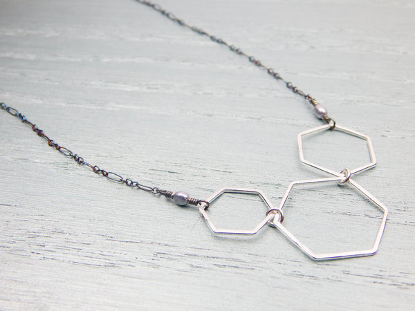 Aine Silver Necklace